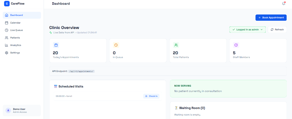 Clinic Appointment & Queue System