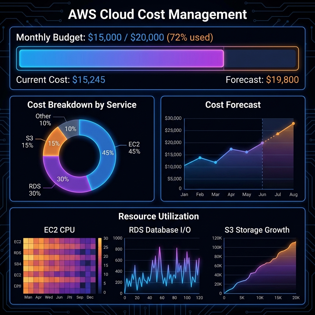 AWS Cost & Monitoring Dashboard
